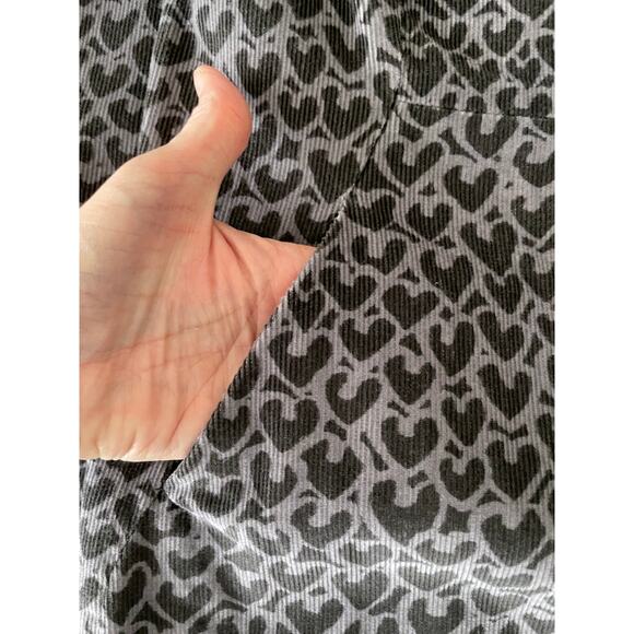 Boden Heart Cheetah Style Print Corduroy 3/4 sleeve Dress SZ 6R - Picture 6 of 9